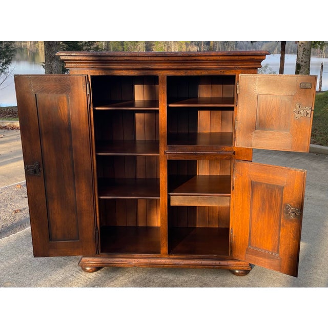 Wood Rustic European Jam Cupboard For Sale - Image 7 of 11