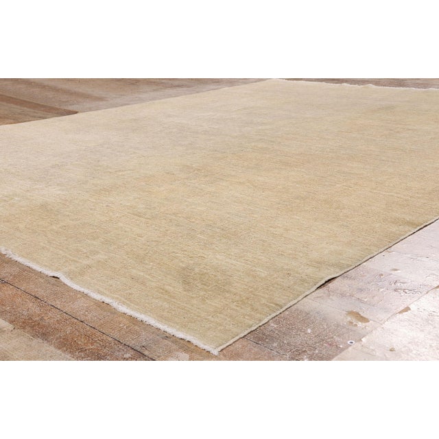 Tan Vintage Pakistani Oushak Rug, 07'10 X 09'10 For Sale - Image 8 of 10