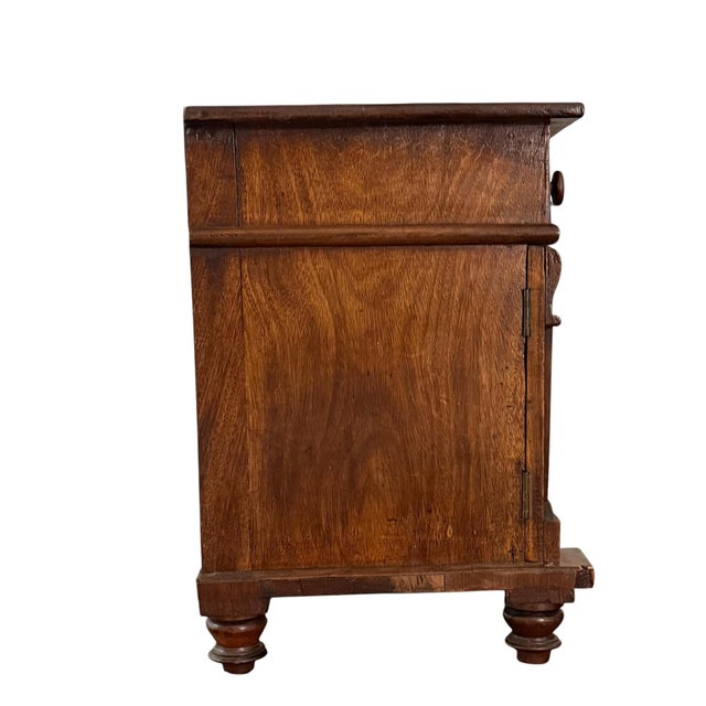 Brown Italian Inlaid Tabletop Chest With Secret Compartments and Key For Sale - Image 8 of 12