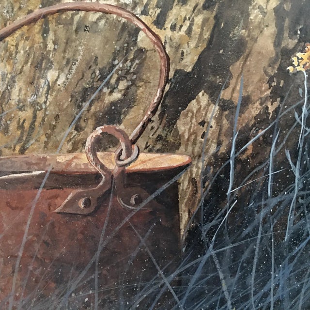 Portraiture 1960s Rustic Still Life Painting by Ray Swanson, Framed For Sale - Image 3 of 7