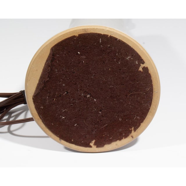 Wood Mid 20th Century Ceramic Walnut Table Lamp by Gordon and Jane Martz for Marshall Studios For Sale - Image 7 of 10