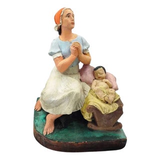 Vintage Figure in Terracotta, 1890s For Sale