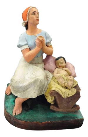 Vintage Figure in Terracotta, 1890s