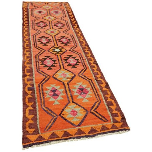 Vintage Kilim Runner Rug For Sale - Image 6 of 6