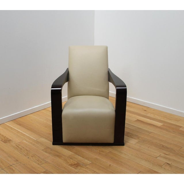 Animal Skin Ying Chair from Hugues Chevalier, 1990s For Sale - Image 7 of 9