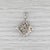0.37ctw Diamond Ornate Pendant 18k White Yellow Gold Openwork Diffurser For Sale - Image 4 of 7