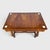 An English mid 19th century figured walnut Side Table / Ladies Desk. Lyre shape side supports. Ebony-inlaid striping and...