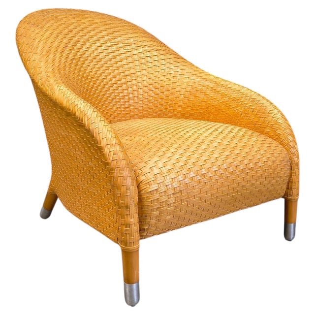 Braided Leather Armchair by Antonio Citterio, 1980s For Sale - Image 13 of 13