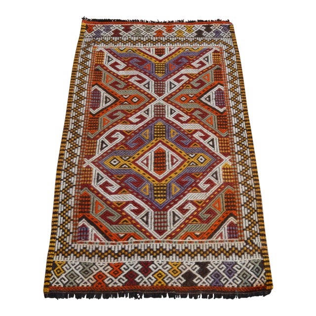 Handwoven Turkish Kilim Rug For Sale