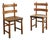 Mid-Century Swedish Wooden Sandhamn Dining Chairs by Axel Einar Hjorth for Nordiska Kompaniet, 1930s, Set of 2 For Sale