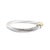 Modern David Yurman 925 Silver 14k Yellow Gold Buckle Classic Cable Bangle Bracelet For Sale - Image 3 of 9