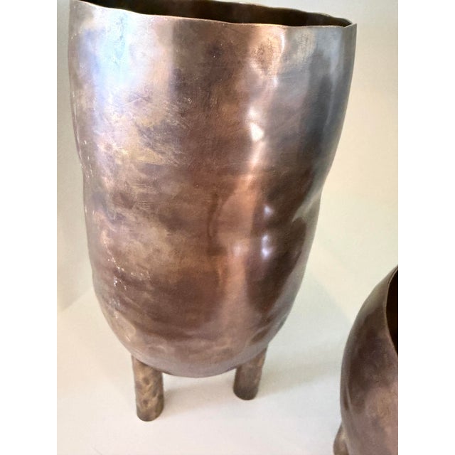 Rustic Alchemy Container Set, Burnt Brass For Sale - Image 3 of 3