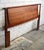 Mid-Century Modern Slick Restored Walnut Original Mid Century Modern Queen Headboard For Sale - Image 3 of 7