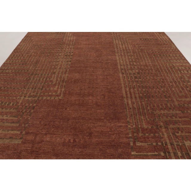 Art Deco Contemporary French Art Deco Style Geometric Wool Rug, by Rug & Kilim, India For Sale - Image 3 of 10