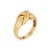 Vintage Tiffany & Co 'X' dome ring crafted in 18 karat yellow gold (circa 1990). Dating to 1990 the low domed band is a...