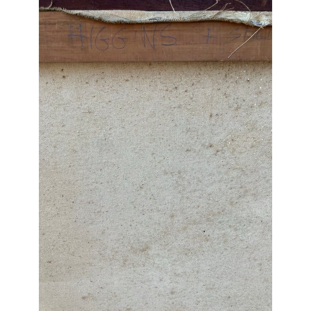 Wood 1970’s Large Original Modernist Unusual Still Life Painting For Sale - Image 7 of 8