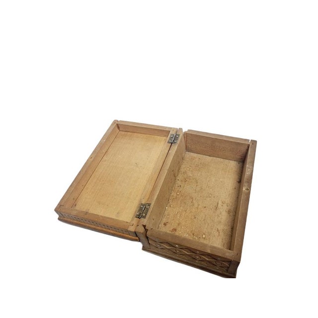 Brown Vintage Hucul Wooden Box, 1920s For Sale - Image 8 of 16