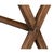 Campaign X-Frame Writing Desk in Natural Brown For Sale - Image 9 of 11