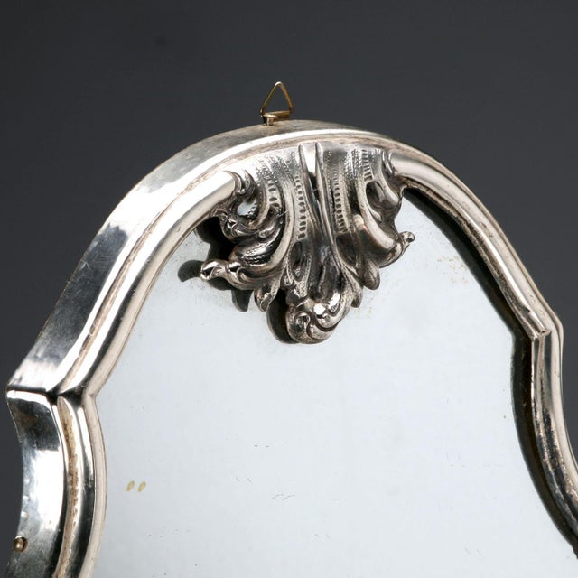 Miracoli Milano Silver Wall Mirror For Sale - Image 3 of 7
