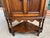 Antique English Tiger Oak Corner Cabinet Barley Twist Jacobean Arts & Crafts For Sale - Image 12 of 18