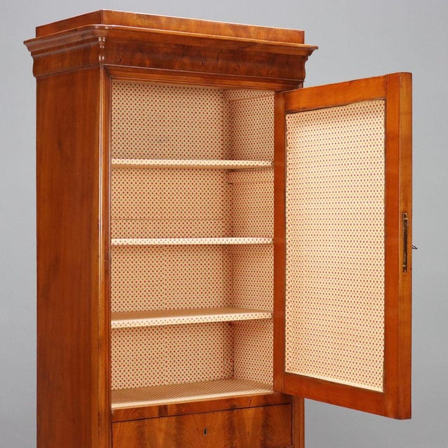 Antique Charles X Wardrobe in Mahogany, Italy, 19th Century For Sale - Image 4 of 12