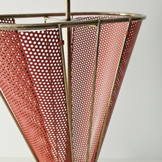 Mid-Century Modern Umbrella Stand in the style of Mathieu Matégot, France, 1950s For Sale - Image 13 of 17