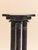 1970s The Vintage Italian Black Marble Tripod Column Pedestal For Sale - Image 5 of 11