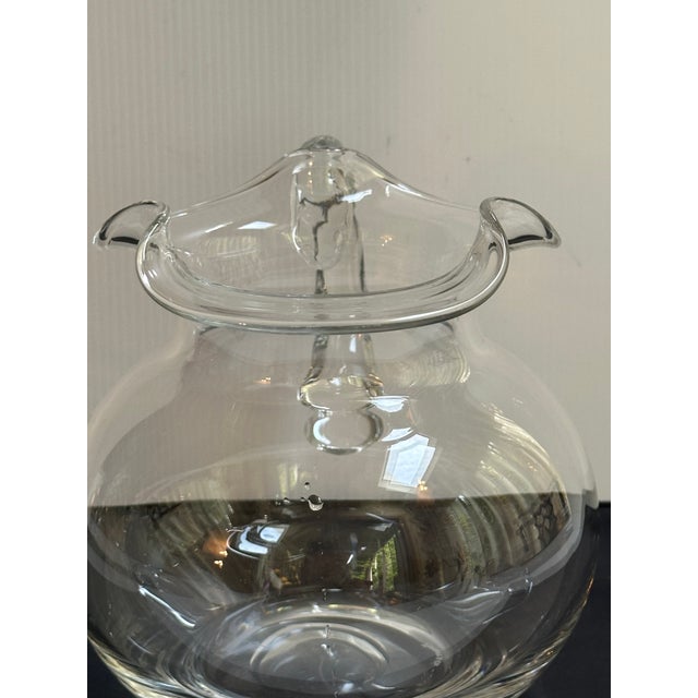 1980s Tiffany & Co. Crystal 7" Tall Pitcher Barware For Sale - Image 12 of 17