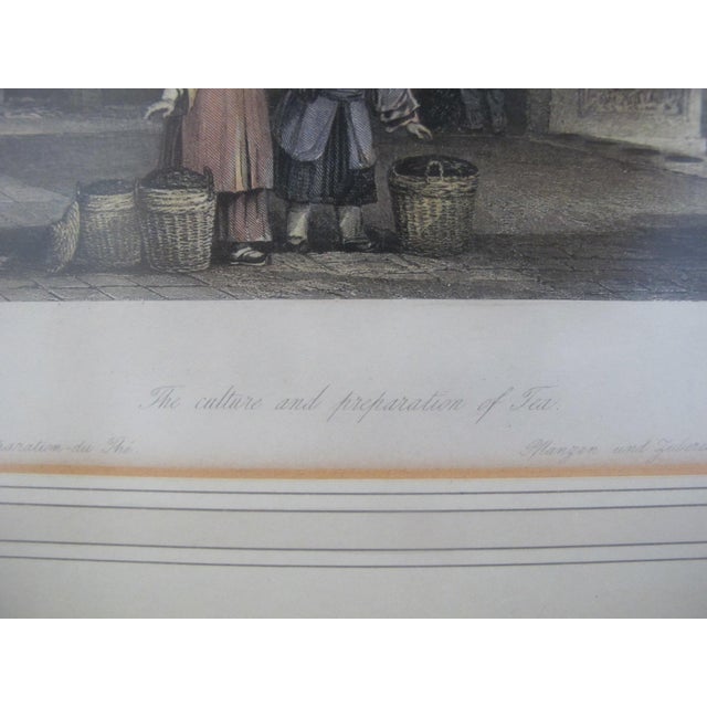 Chinese Thomas Allom 19thc Hand Colored Engraving Chinese Culture & Preparation of Tea For Sale - Image 3 of 8