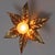Golden Flowers Wall Lamp by Willy Daro from Massive, 1970s For Sale - Image 14 of 17