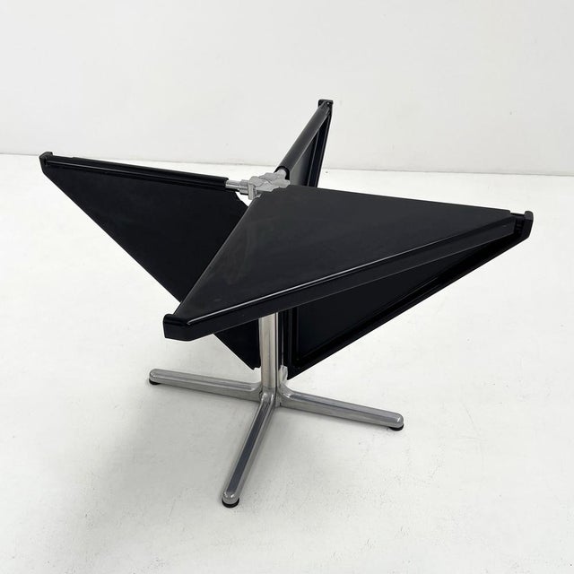 Black Plana Folding Table attributed to Giancarlo Piretti for Castelli, 1970s For Sale - Image 6 of 12