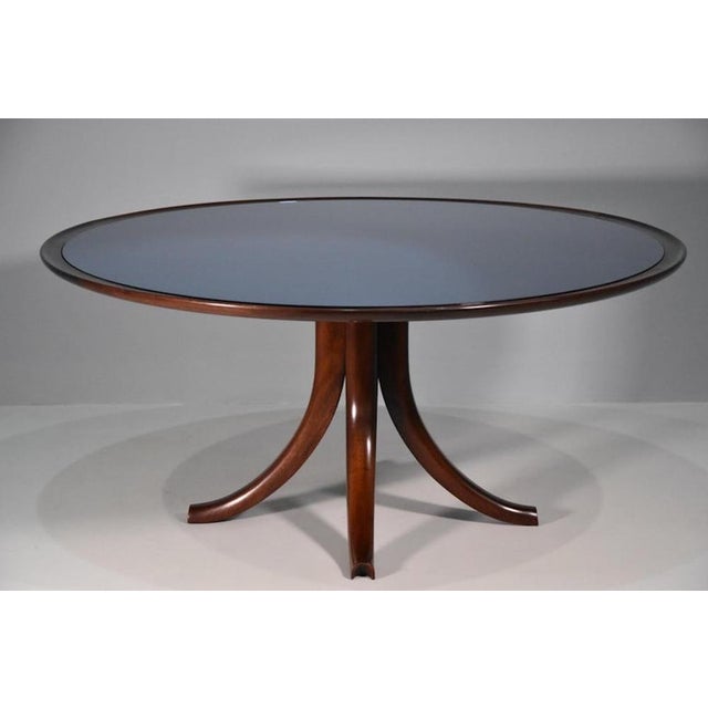 Versone Coffee Table in Blue Mirrored Glass by Pietro Chiesa for Fontana Arte, 1940 For Sale - Image 12 of 13