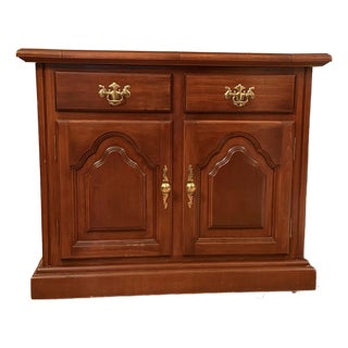 1980s Traditional Cherry Buffet Server For Sale