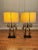 Vintage Rustic Farmhouse Wrought Iron Architectural Element Table Lamps, a Pair For Sale - Image 10 of 12