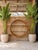 Monumental Vintage Bent Rattan Circular Wall Shelf Manner of Paul Frankl For Sale - Image 12 of 12