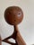 2 Feet Tall Modern Carved Wood Abstract Teakwood Figural Sculpture by Artist Cypen Lubitsh “Love Embraced” For Sale - Image 4 of 6