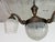 Vienna Secession Hanging Lamp in Brass and Glass, 1900 For Sale - Image 4 of 11