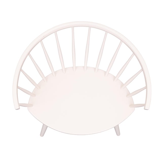 Mid-Century Modern Arka White Lounge Chair by Yngve Ekström for Stolab, 1950 For Sale - Image 3 of 9