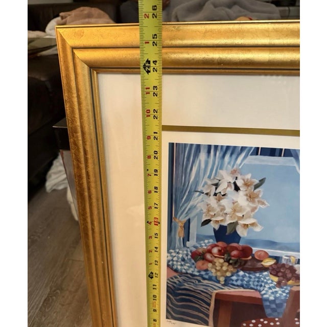 Printmaking Materials Vintage Sarah Wylde Lithograph Signed Framed Numbered 268/295 With Coa For Sale - Image 7 of 8