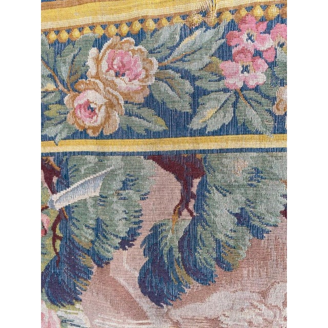 Vintage Aubusson Tapestry, 1950s For Sale - Image 11 of 16