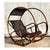 A fantastic vintage Coastal Italian wrapped rattan rocking chair. After the “Donaoldo” chair designed my Franco Bettonica....