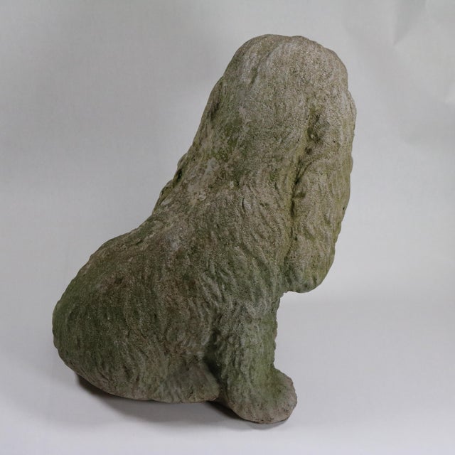 Late 20th Century Concrete Garden Cocker Spaniel Statue For Sale In Cincinnati - Image 6 of 11