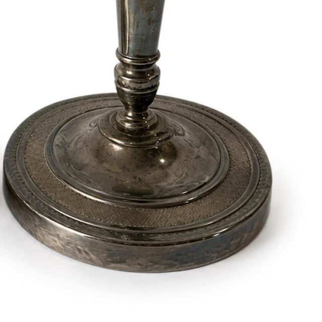 Silver Plated Candlesticks, 1800s, Set of 2 For Sale - Image 5 of 6