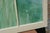 Vintage Large Green Blue & White Slag Glass 6 Pane Window Panel From Va Church For Sale - Image 18 of 18
