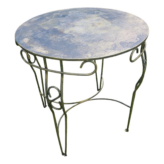 Mid-Century Modern Painted Garden Patio Table, 1960s For Sale