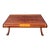 Late 20th Century Neoclassical Flame Mahogany & Satinwood Inlaid Curule Coffee Table For Sale