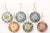 Metal Champlevé Cloisonné Ornaments, Set of 6 For Sale - Image 7 of 10