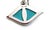 Mid 20th Century Diamond Turquoise Sapphire 18k White Gold Evil Eye Pendant Necklace For Sale In Miami - Image 6 of 8