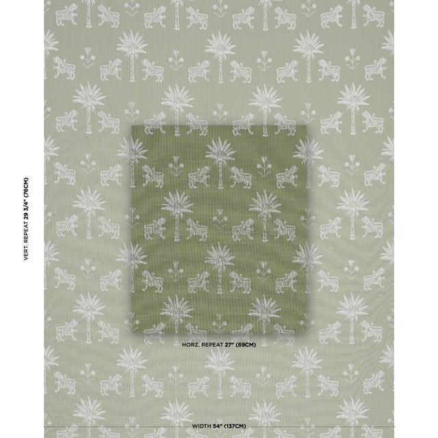 A contemporary take on one of our most beloved designs, this pared-back interpretation of Schumachers Tiger Palm pattern...