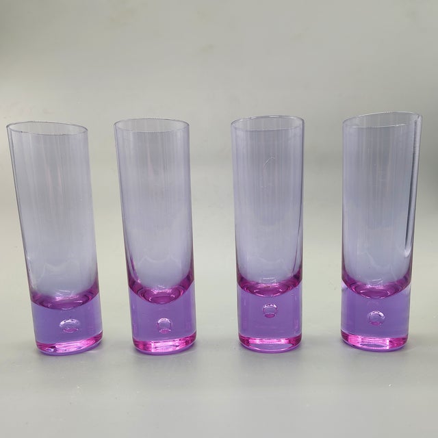 1970s Vintage Crystal Set with Ice Bucket and 4 Glasses from VB Kristall, 1970s, Set of 5 For Sale - Image 5 of 8